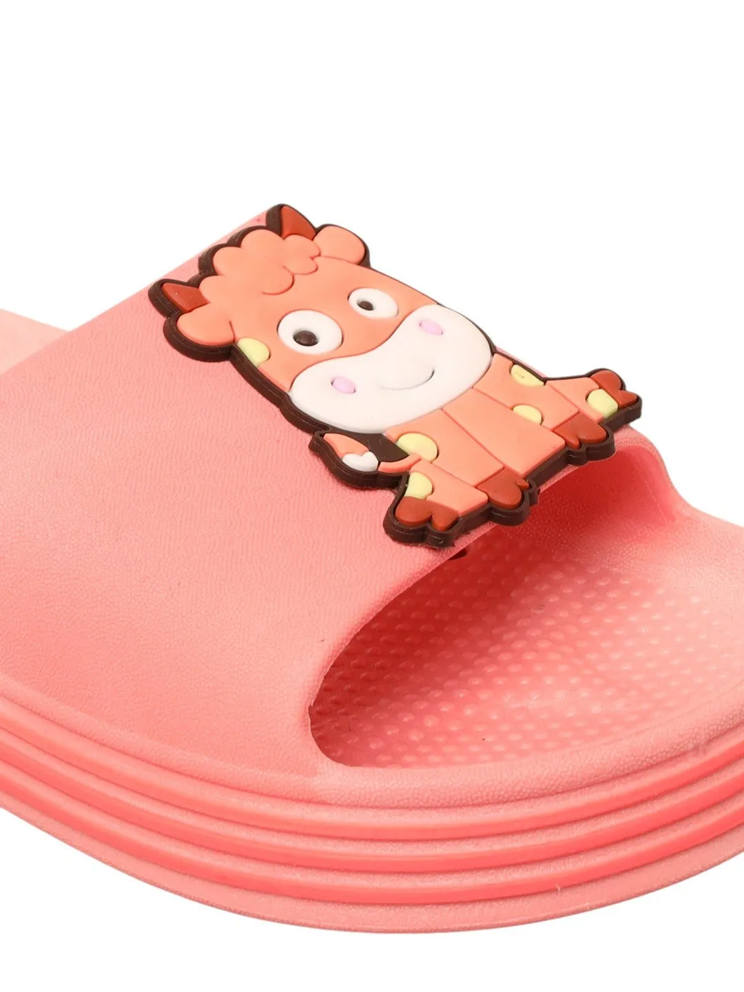Adorable Cartoon Cow Design Clogs for Girls - Pink