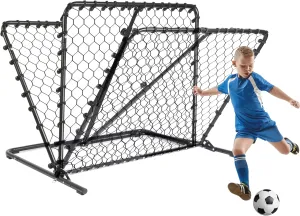 Advanced Soccer Rebounder Bounce Back Net with 16 Angle Adjustments - Durable and Versatile Sports Netting Board for Training and Matches