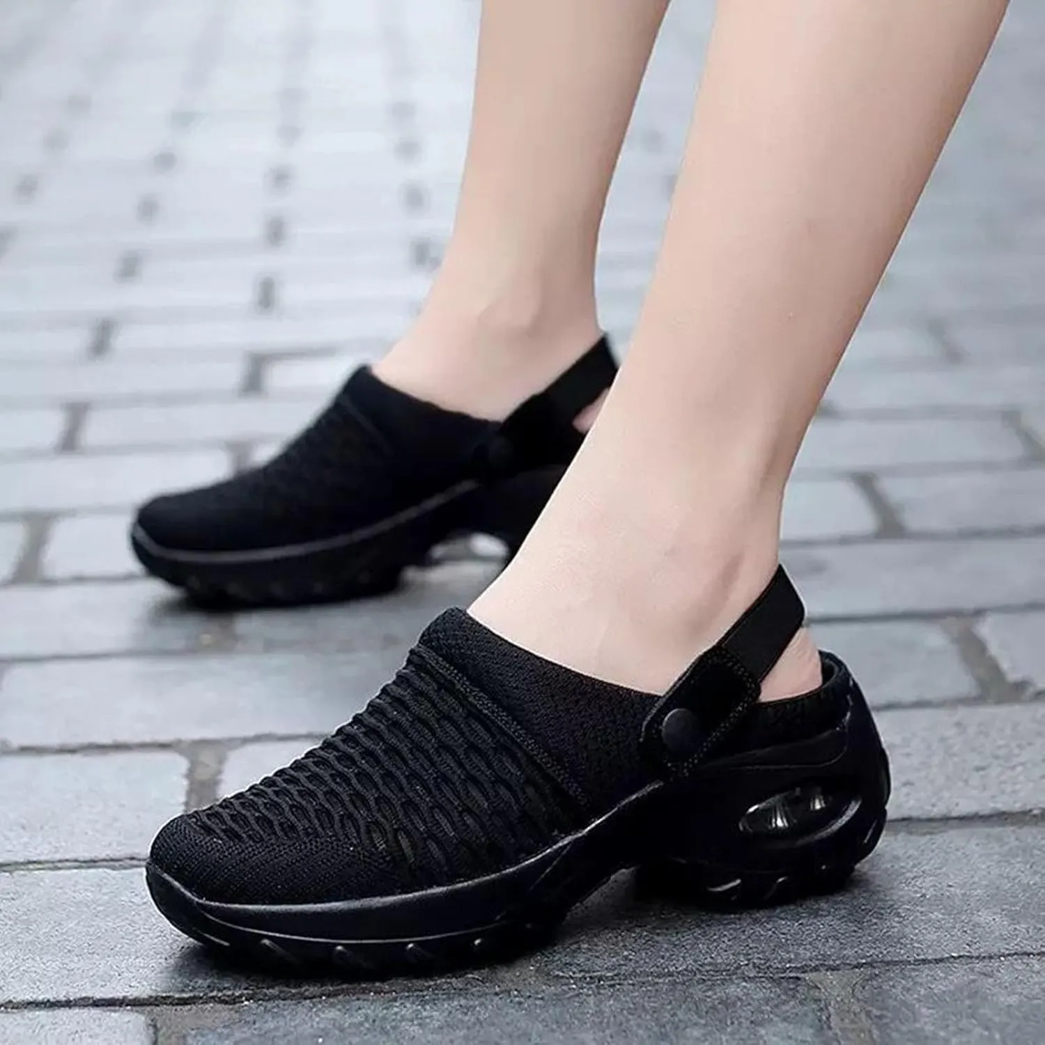 Air Cushion Slip-On Walking Shoes Orthopedic Diabetic Walking Shoes, Orthopedic Clogs Slippers Sandals Sneakers for Women