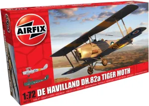 Airfix De Havilland DH.82a Tiger Moth 1:72 Military Aviation Plastic Model Kit A02106