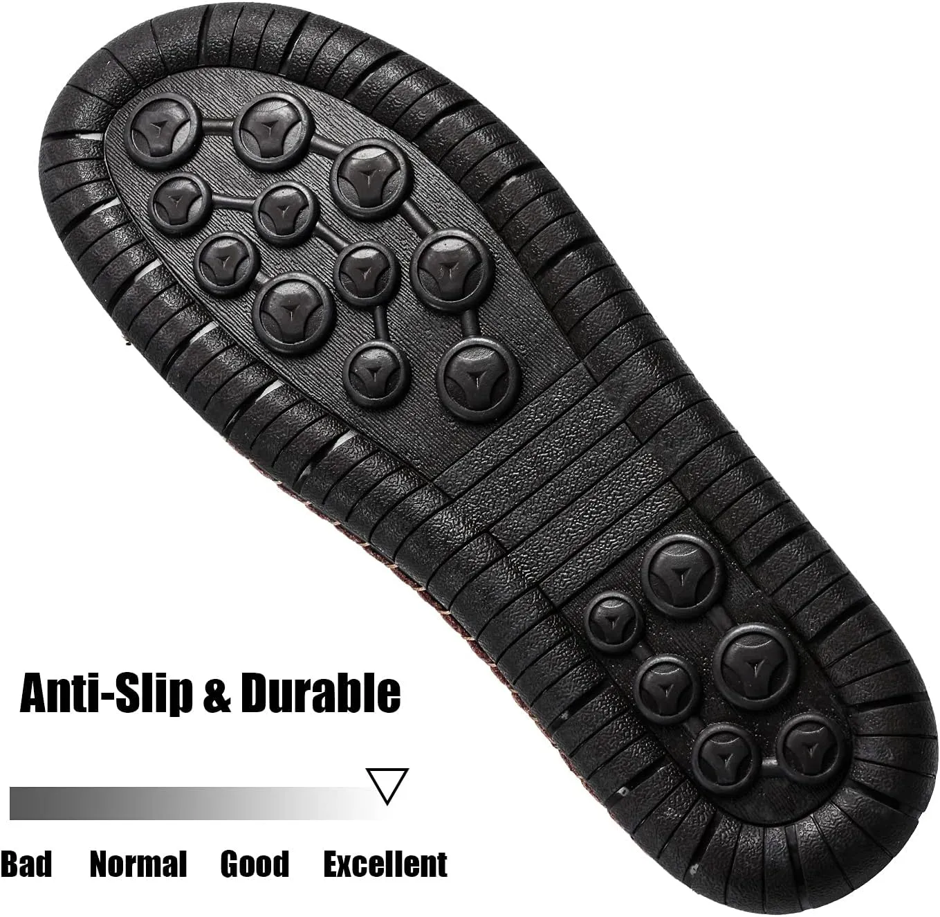 alcubieree Mens Casual Leather Shoes Ankle Chukka Boots Slip On Lightweight Loafers Mid top Walking Driving Shoes for Male