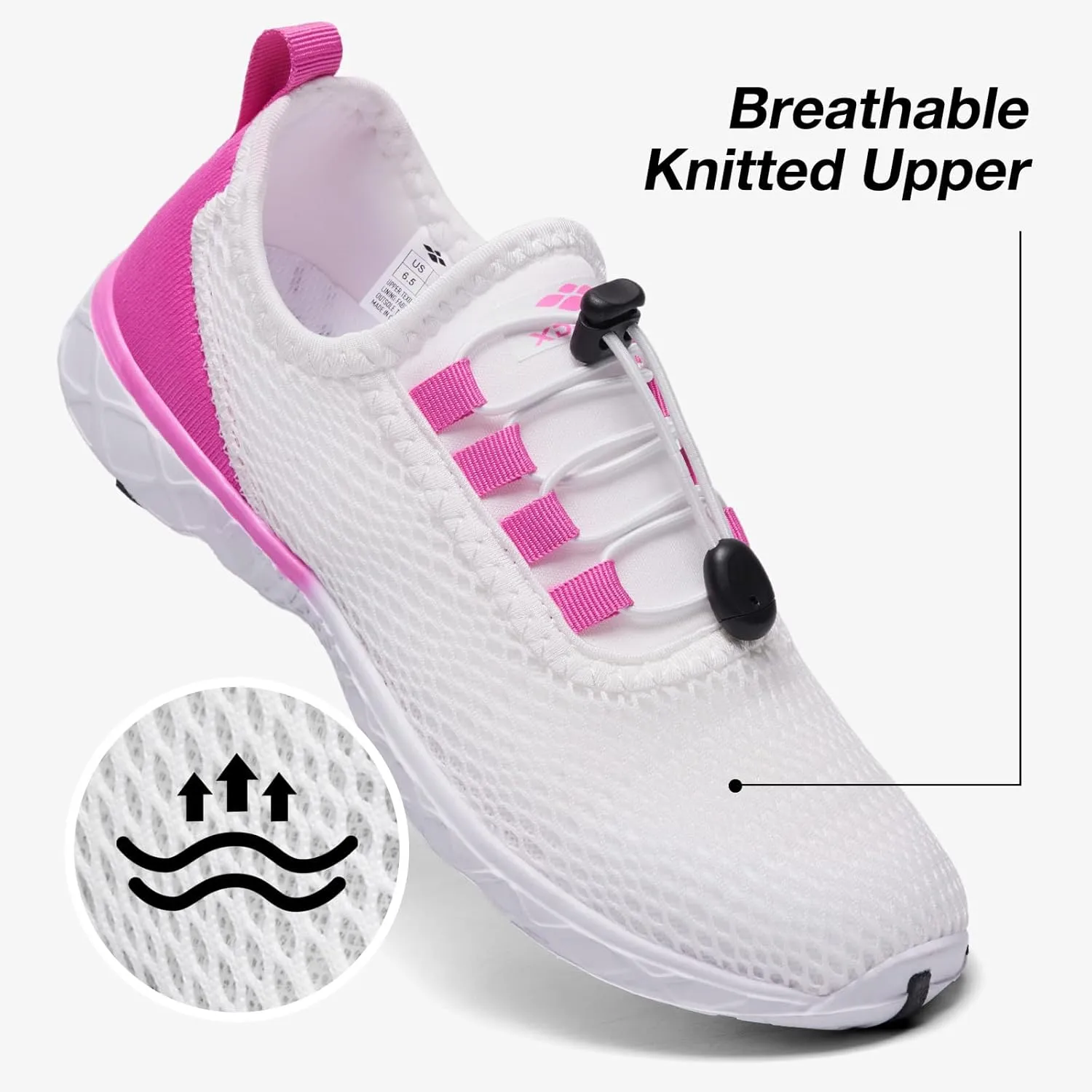 ALEADER Women's Stylish Water Shoes, Quick-Dry Xdrain Water Sneakers, Lightweight & Comfort Footed