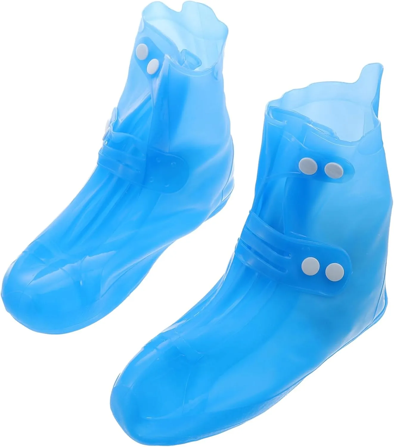 Alipis 1Pair Non Slip Thickened Shoe Covers with Button Design and Protective Footwear for Rain for Outdoor Activities and Daily Use
