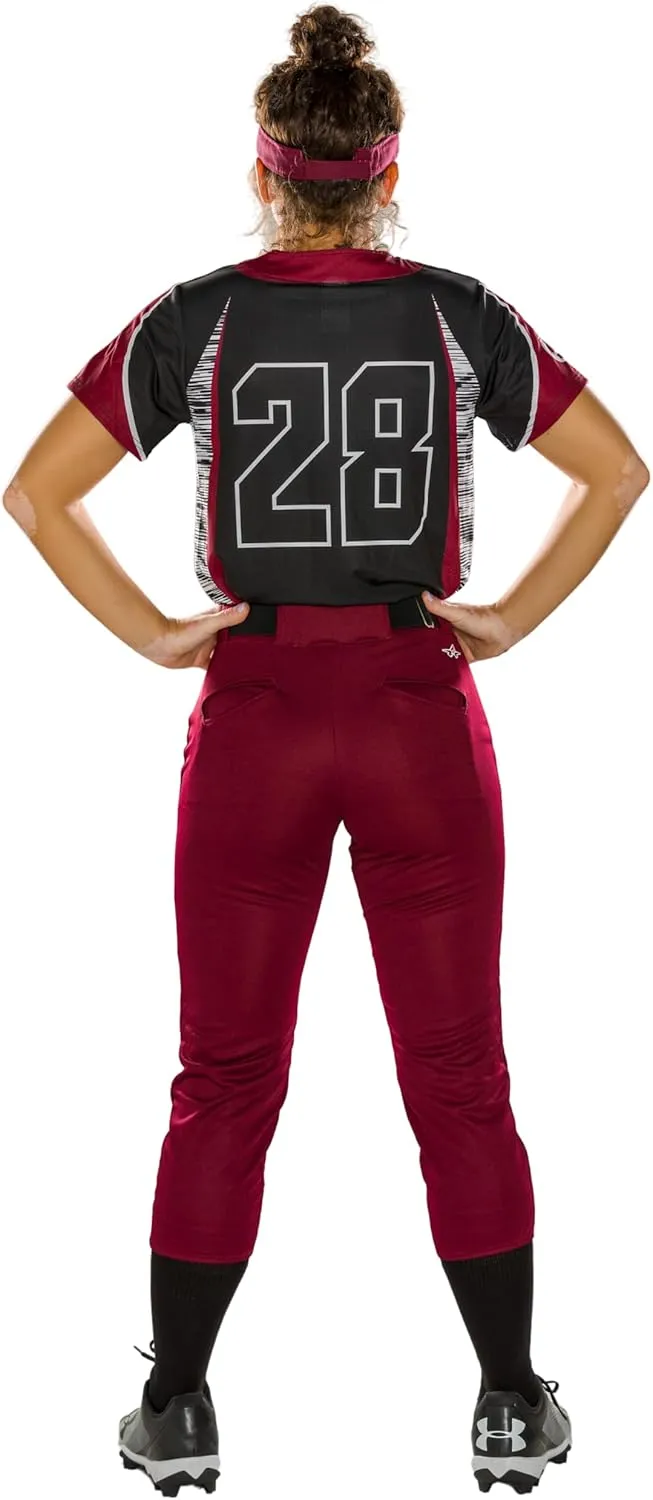 Alleson Athletic Girls Belt Loop Fastpitch Pant – Five Pro-Style Fit, Moisture-Wicking & Durable Fabric