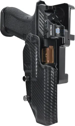 Alloy Competition Holster OWB Fits Shadow Systems DR920L Elite Outside The Waistband Carry Gun Holster Kydex American Made OWB Aluminum Belt Attachment
