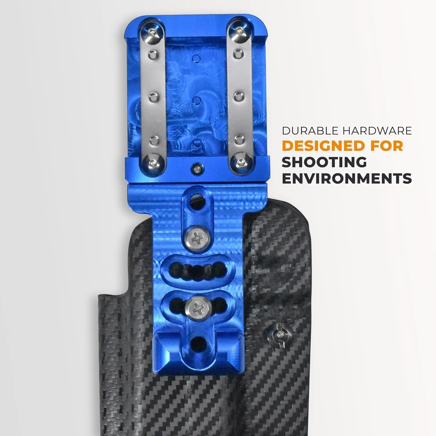 Alloy Competition Holster OWB Fits Shadow Systems MR920 Outside The Waistband Carry Gun Holster Kydex American Made OWB Aluminum Belt Attachment