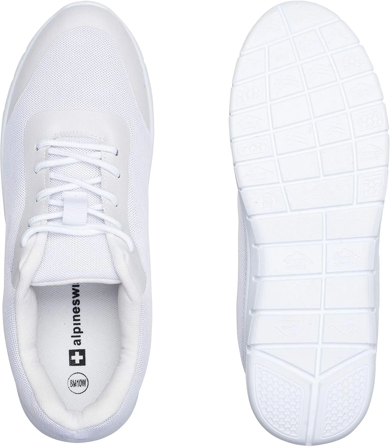 Alpine Swiss Lewis Mesh Sneakers Breathable Lightweight Fashion Trainers