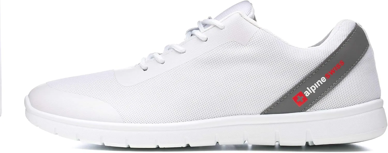 Alpine Swiss Lewis Mesh Sneakers Breathable Lightweight Fashion Trainers