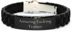 Amazing F-king Trainer's Inspirational Glide lock Clasp Bracelet Gift for Trainers on Christmas