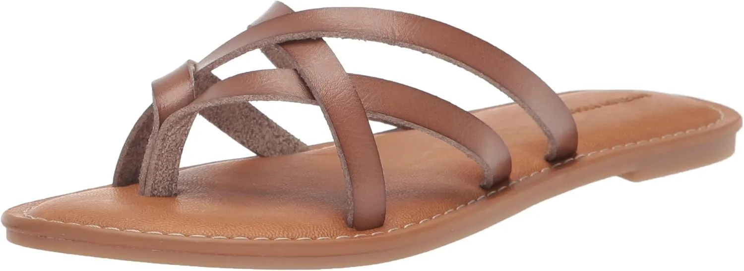 Amazon Essentials Women's Strappy Slide Flat Sandal