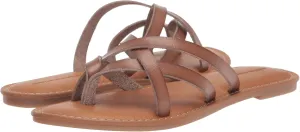 Amazon Essentials Women's Strappy Slide Flat Sandal