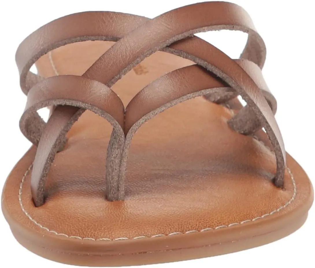 Amazon Essentials Women's Strappy Slide Flat Sandal