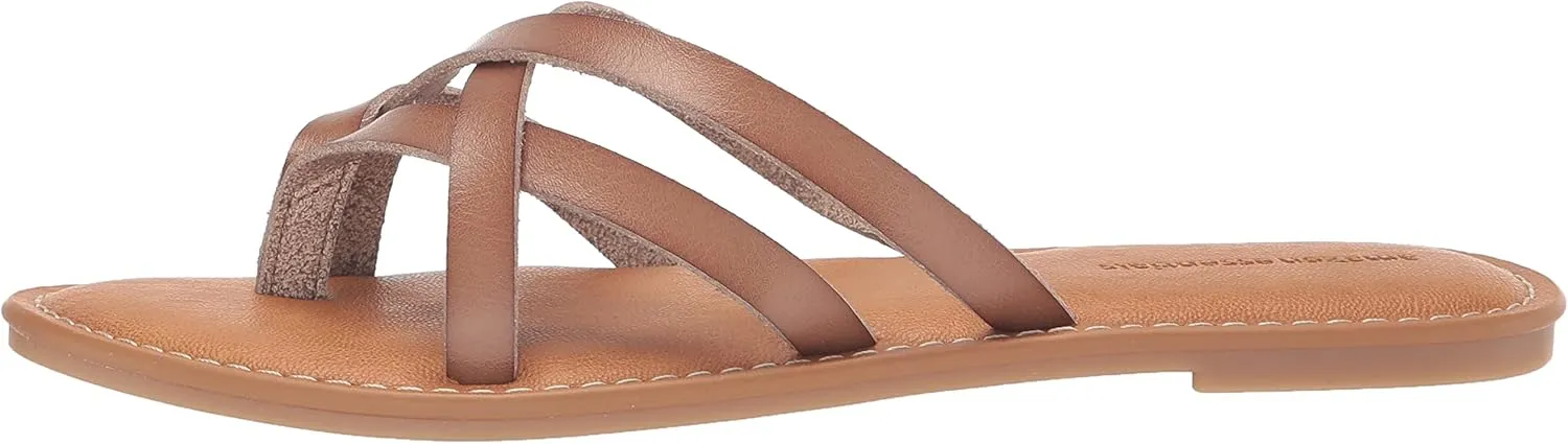 Amazon Essentials Women's Strappy Slide Flat Sandal