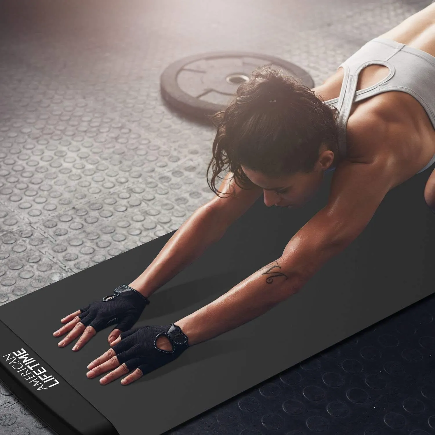American Lifetime Slide Board - Workout Board for Fitness Training and Therapy with Shoe Booties and Carrying Bag Included