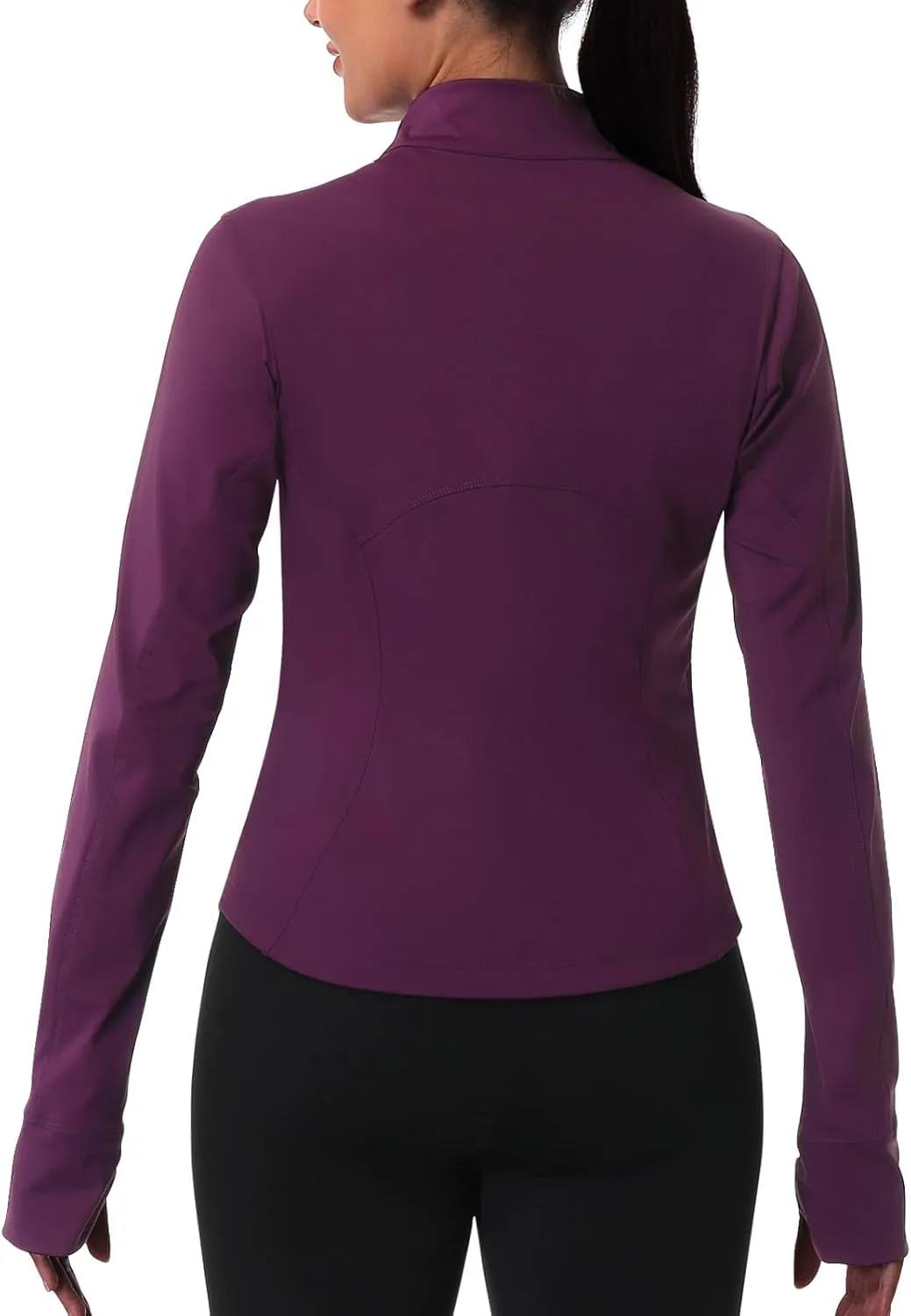 ANIVIVO Women's Zip Up Workout Jackets Athletic Running Jackets Slim Fit Lightweight Yoga Jacket with Pockets