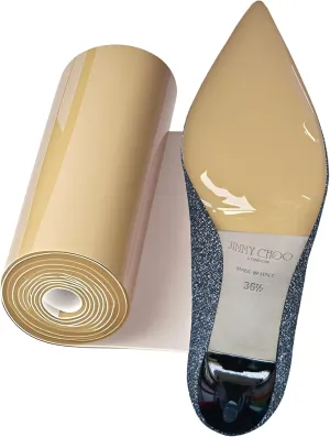 Anti-Slip Shoe Sole Protector Pads for High-Heels,Silicone Anti Slip Shoe Grips on Bottom of Shoes,Self-Adhesive Sole Guard for Shoes | Smooth Surface Traction(4.5 in*40 in Mirror Yellow)