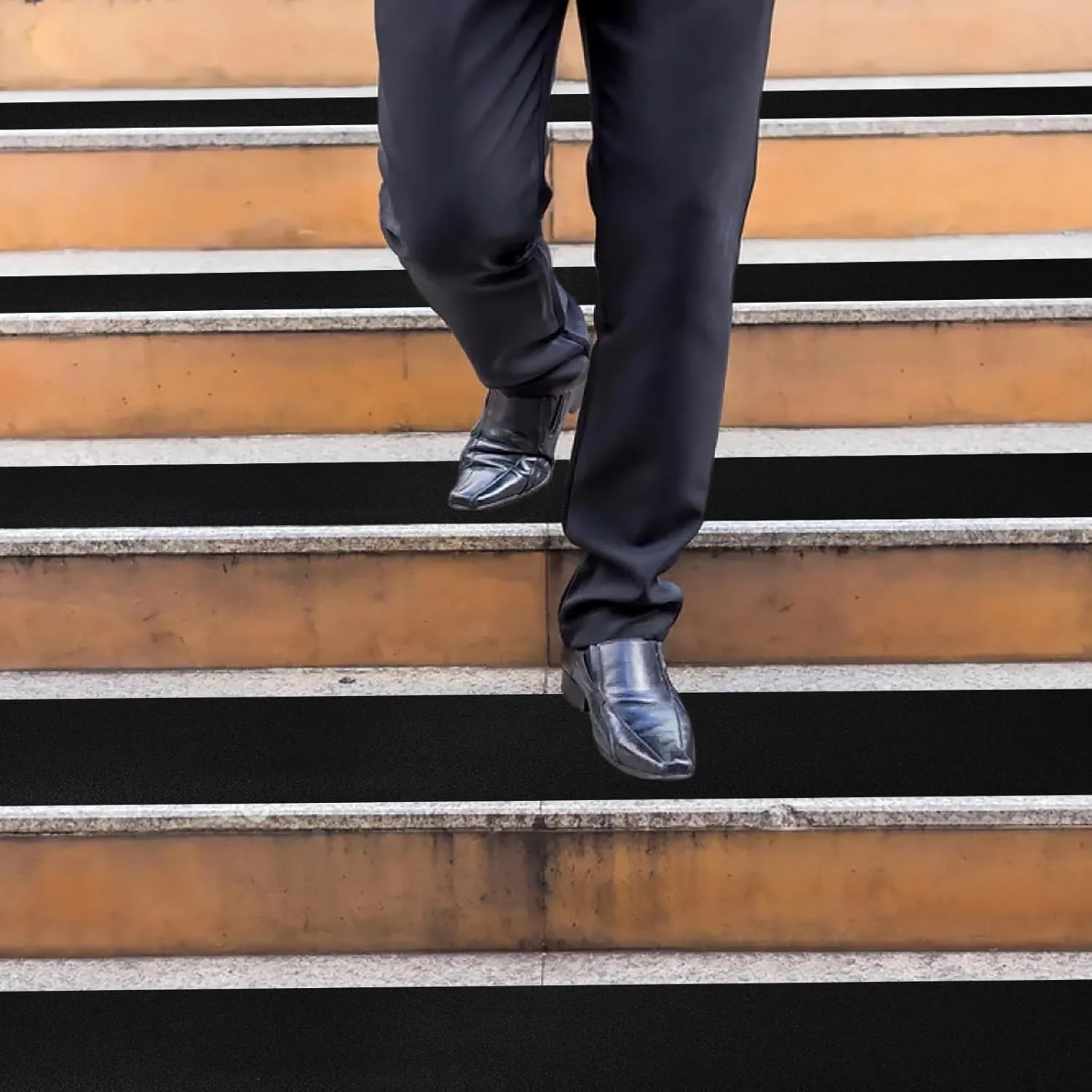 Anti Slip Tape Black - 12Inch x 30FT Non Skid Ramp for Outdoor, High Traction Abrasive Adhesive Anti Slip for Stairs Step