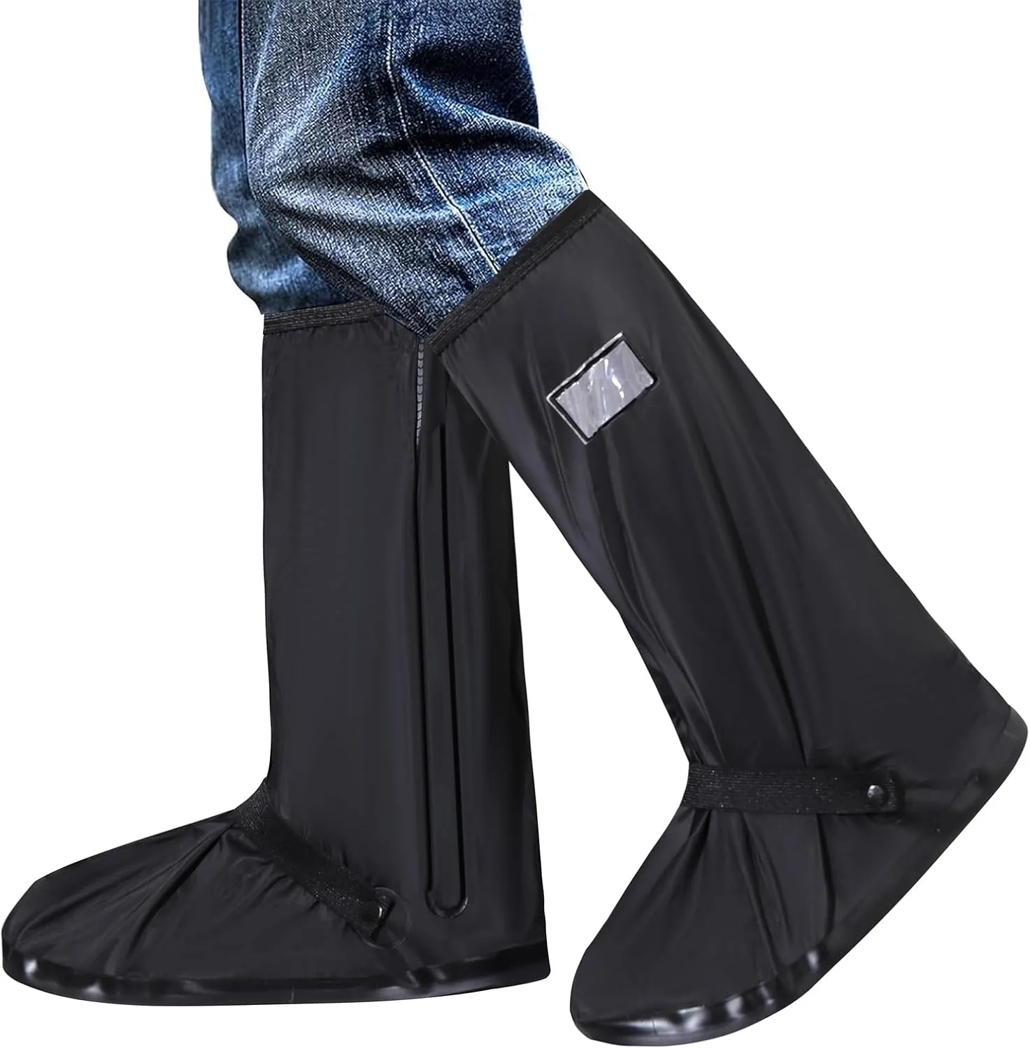 Anti-Slip Waterproof Shoe Covers - Durable, Foldable, Thickened Sole, Unisex, Ideal for Rain, Hiking, Cycling, Mud & Snow