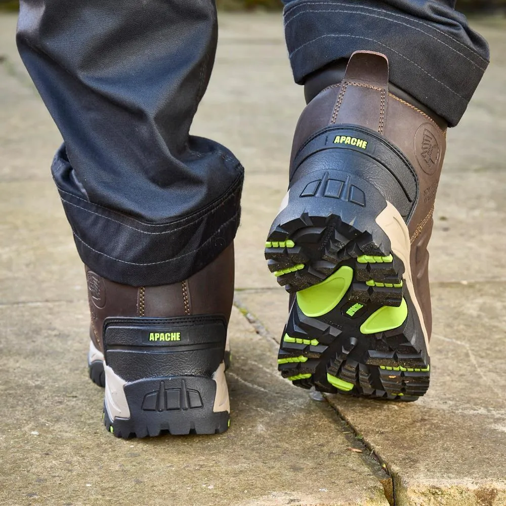 Apache Neptune Brown Composite Toe Thinsulate Mens Safety Boots