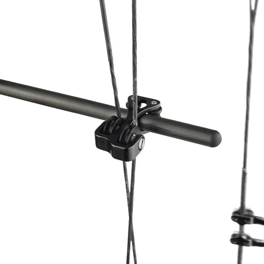Archery Cable Slide, Aluminium Alloy Bow Splitter Compound Archery Roller Glide Shooting Hunting Archery Glide Separator