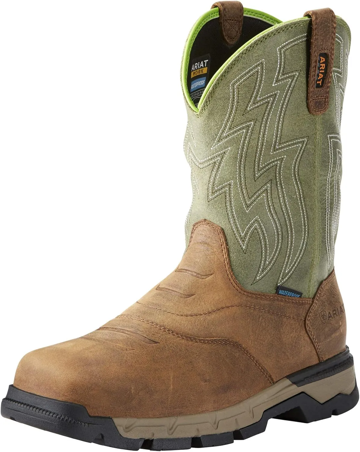 Ariat Heritage Roughstock Western Boot - Men's Square Toe Leather Work Boot