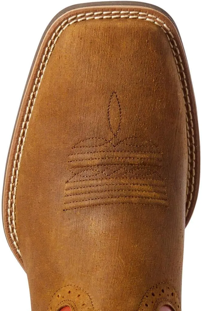 ARIAT Men's Sport Cool Venttek Dark Tan 11" Two Tone Tan Top Cowboy Boot Brown