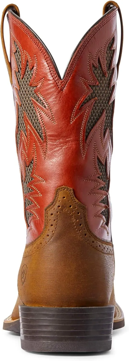 ARIAT Men's Sport Cool Venttek Dark Tan 11" Two Tone Tan Top Cowboy Boot Brown