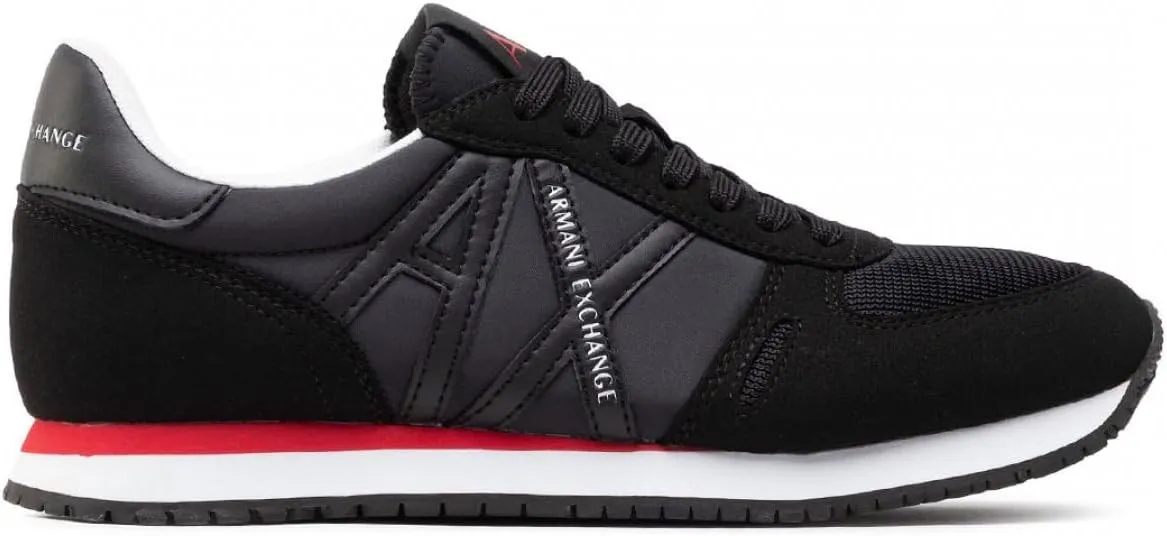 Armani Exchange Men's Micro Suede Multicolor Sneakers