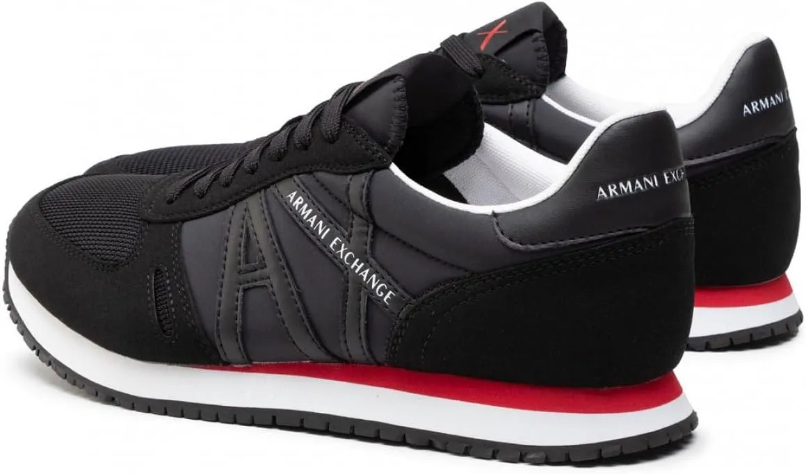 Armani Exchange Men's Micro Suede Multicolor Sneakers