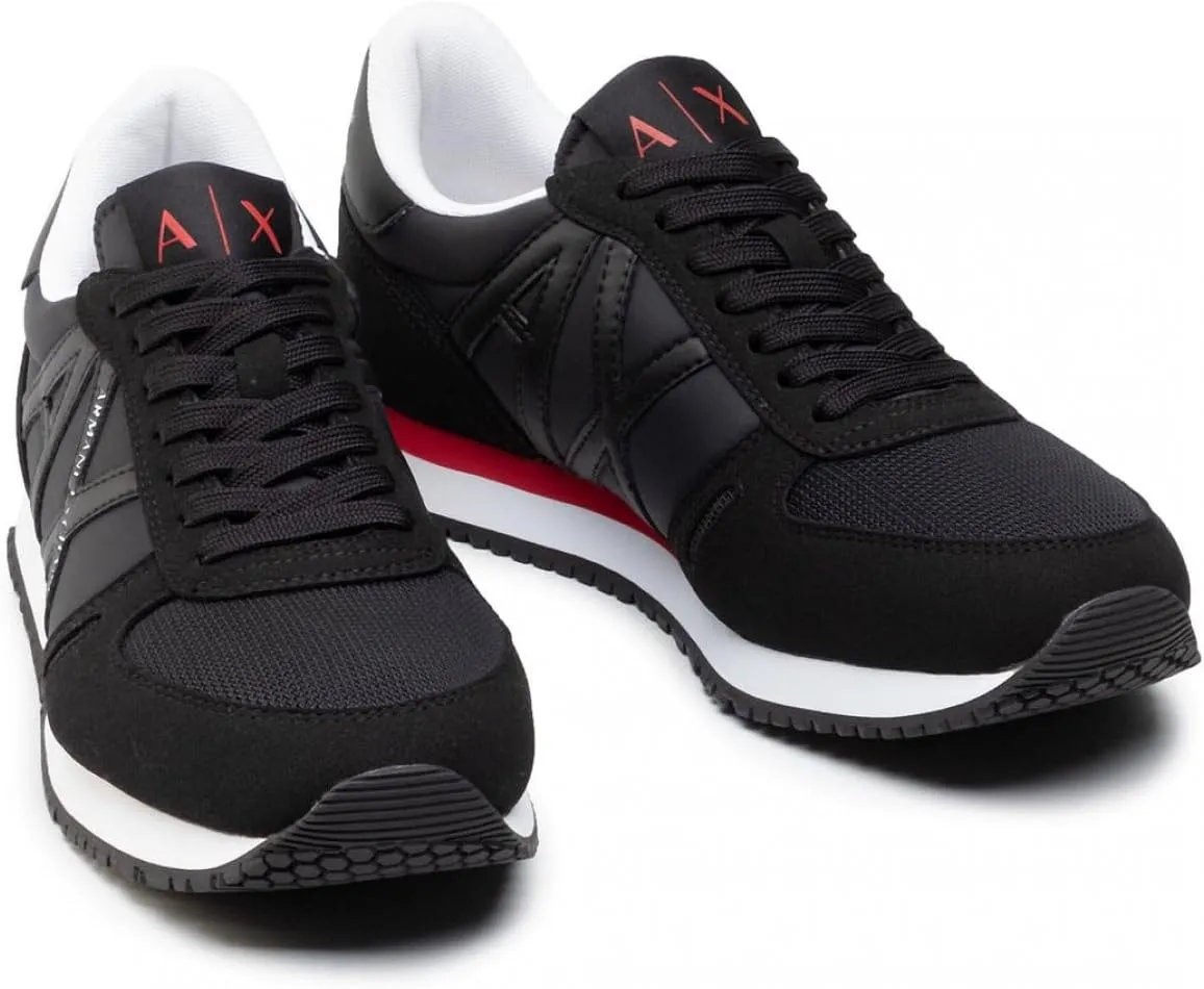 Armani Exchange Men's Micro Suede Multicolor Sneakers