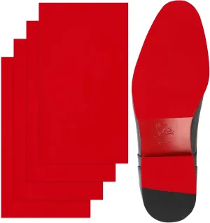 Ashoeset Red Bottoms Shoe Sole Protector, 4 Pcs Self-Adhesive Shoe Bottom Protector for Christian Louboutin Shoes, Shoe Sole Protector Replacement for Louboutin Shoes