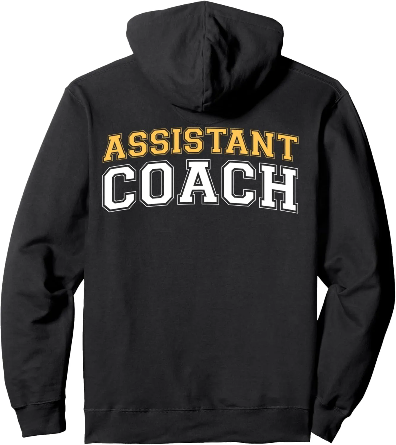 Assistant Coach Sports Trainer Vintage on the back Pullover Hoodie