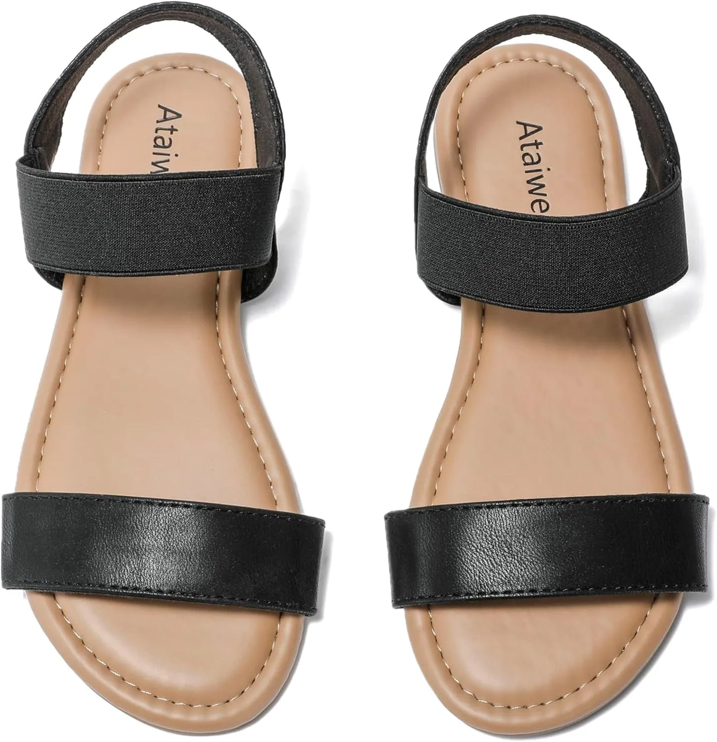 Ataiwee Women's Flat Slide Sandals - Fashionable Braided Elegant Cross Strap Flat Summer Sandals.