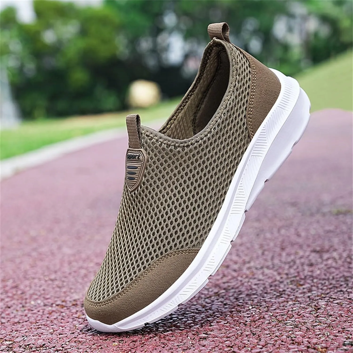 Athletic Fashion Sneakers for Men Comfortable Breathable Stretch Canvas Slip On Sneaker Casual Stretch Sneaker