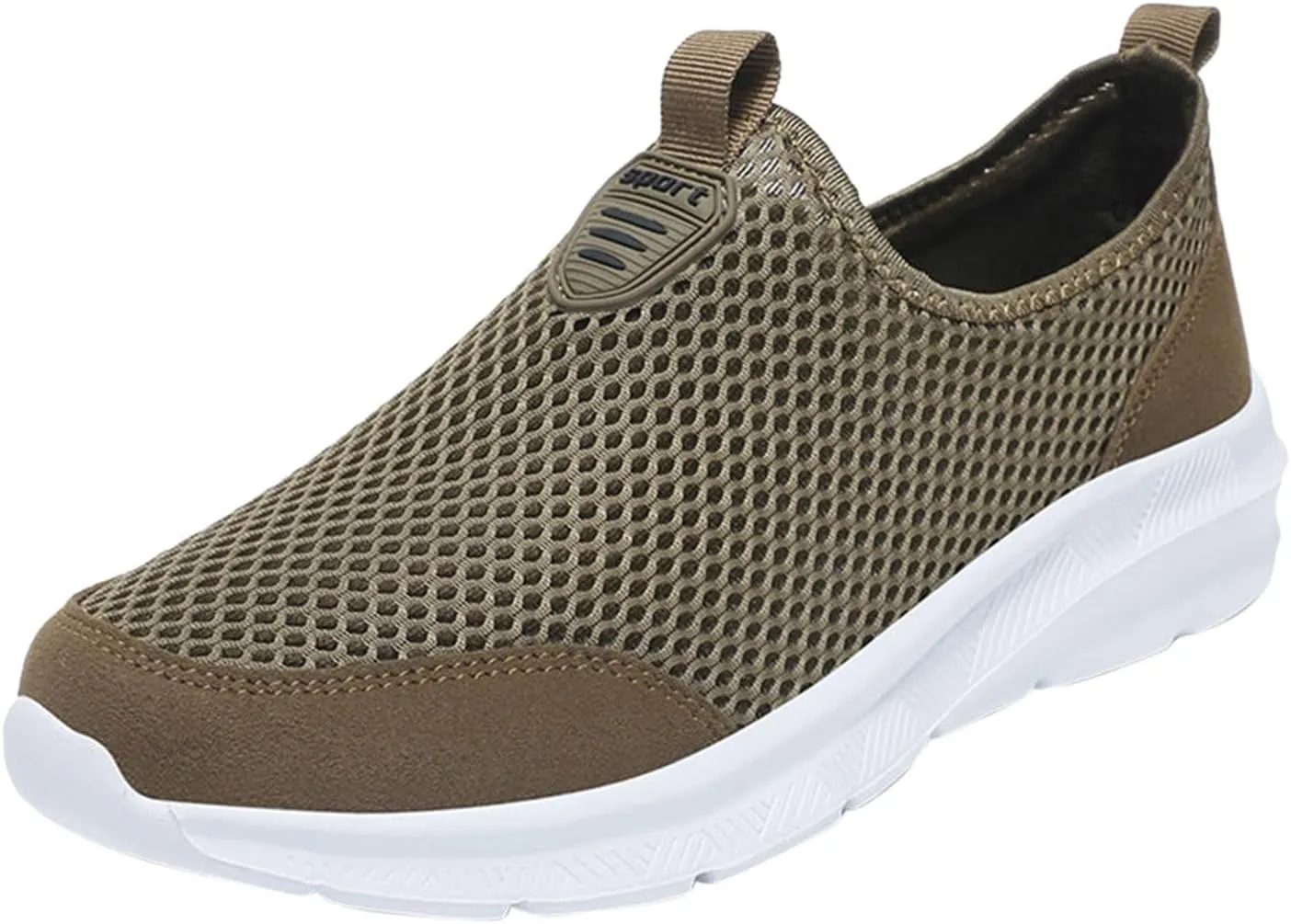 Athletic Fashion Sneakers for Men Comfortable Breathable Stretch Canvas Slip On Sneaker Casual Stretch Sneaker
