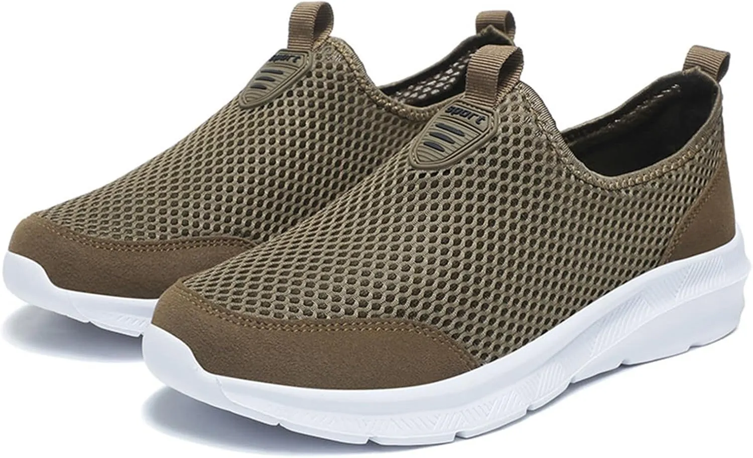 Athletic Fashion Sneakers for Men Comfortable Breathable Stretch Canvas Slip On Sneaker Casual Stretch Sneaker