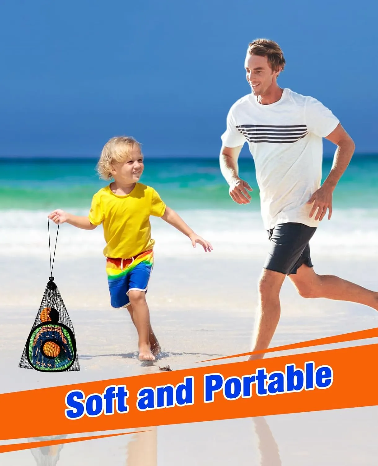 Aywewii Toss and Catch Ball Game Toddler Kids Beginner Baseball Training Glove Beach Pool Toys Outdoor Yard Games for 3 4 5 6 7 Year Old Boys Girls Toys Birthday Gifts Easter Basket Stuffers