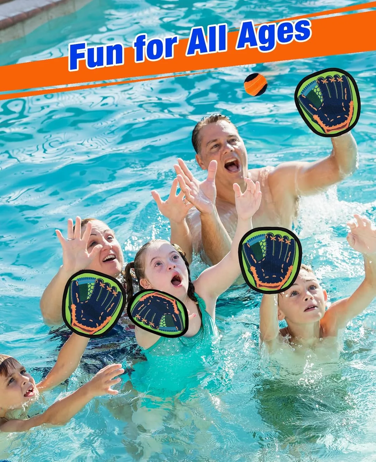 Aywewii Toss and Catch Ball Game Toddler Kids Beginner Baseball Training Glove Beach Pool Toys Outdoor Yard Games for 3 4 5 6 7 Year Old Boys Girls Toys Birthday Gifts Easter Basket Stuffers