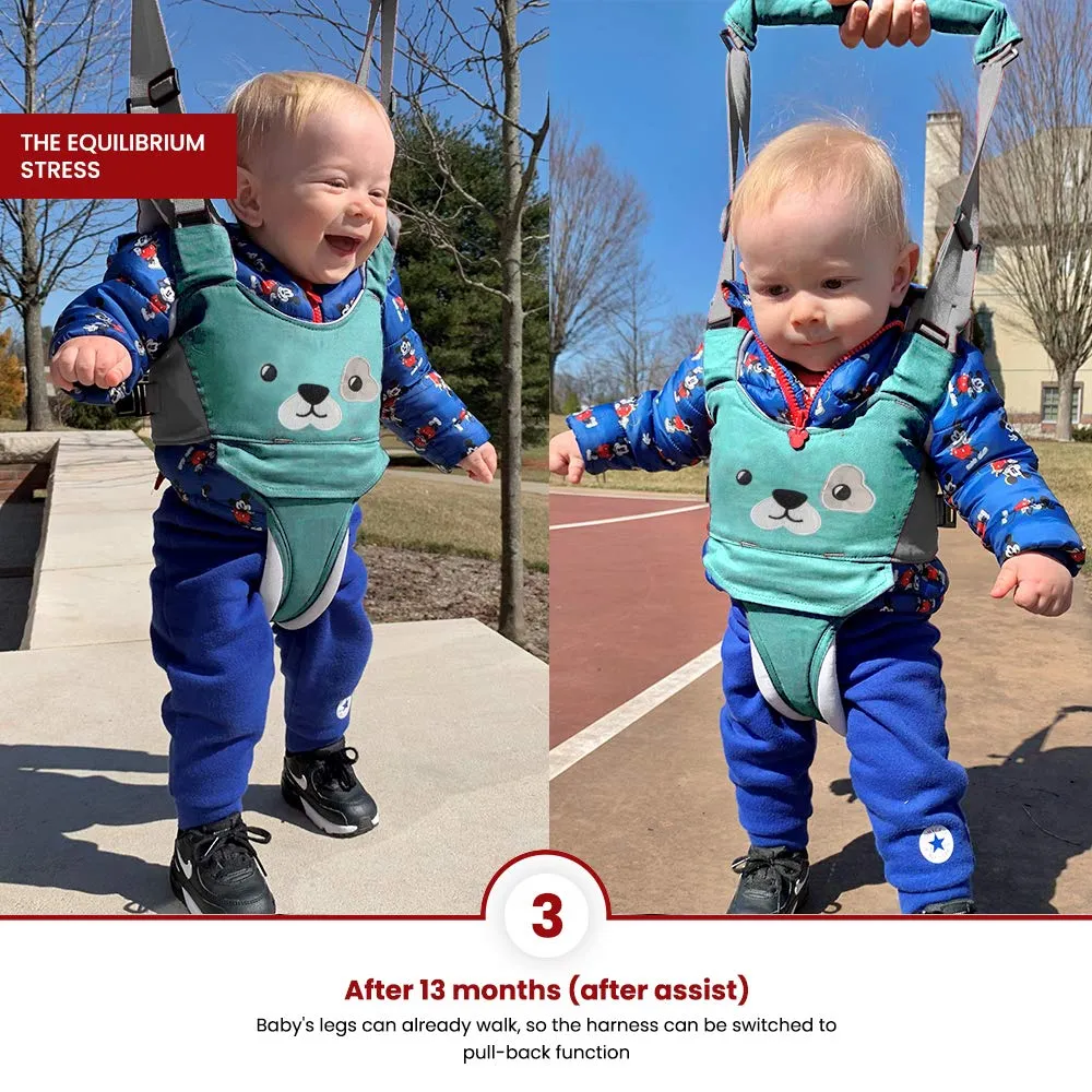 Baby Walking Harness - Handheld Kids Walker Helper - Toddler Infant Walker Harness Assistant Belt - Child Baby Walk Learning Help Support Assist Trainer Tool - for 7-24 Month Old