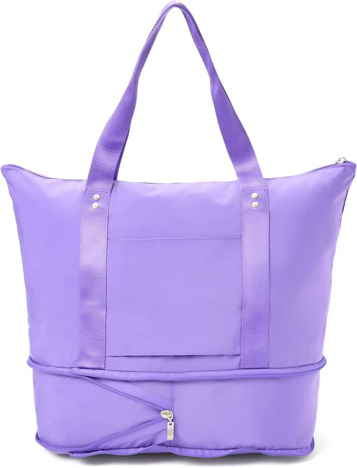 Baggallini Carryall Expandable Lightweight Travel Tote 22" Packable Folding Compact Nylon Washable Weekender w/Luggage Sleeve