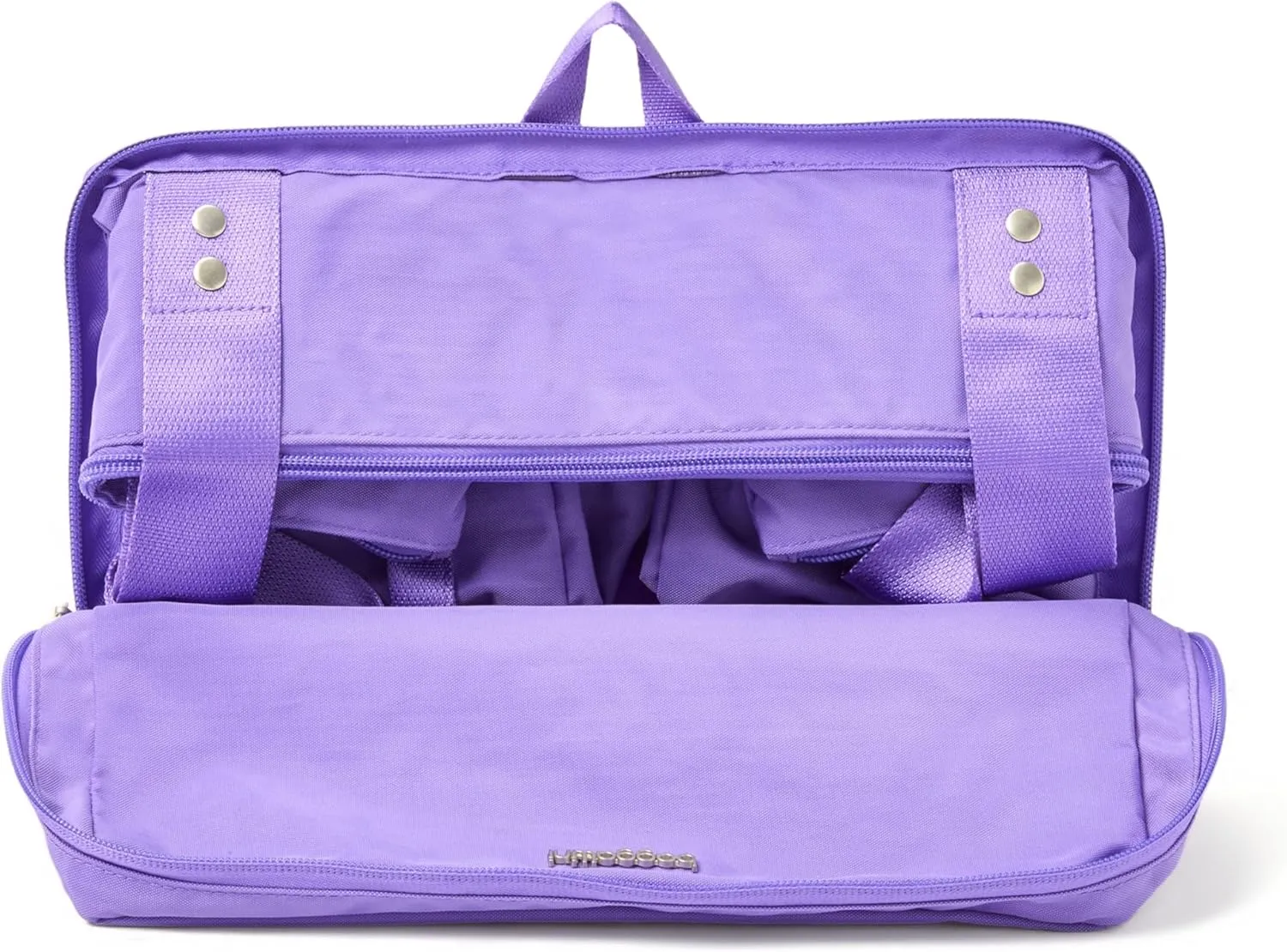 Baggallini Carryall Expandable Lightweight Travel Tote 22" Packable Folding Compact Nylon Washable Weekender w/Luggage Sleeve