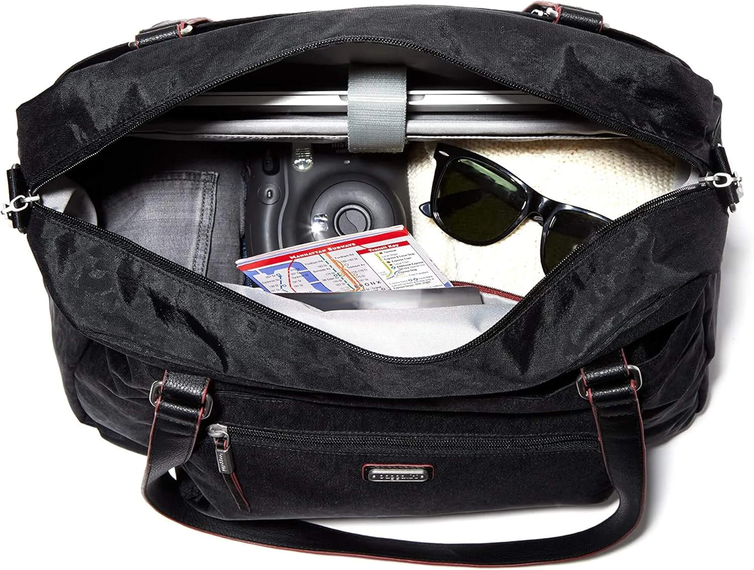 Baggallini Overnight Expandable Laptop Tote - Lightweight Travel Bag for Women