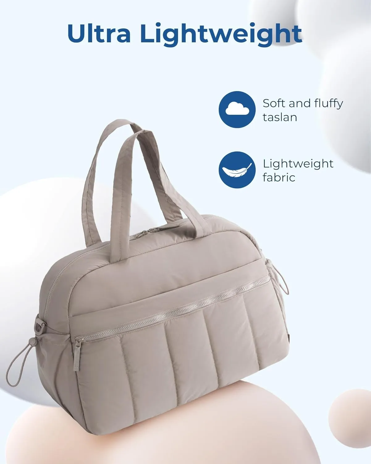 BAGSMART Gym Bag for Women, Duffle Bag for Travel with Wet Pocket, Lightweight Carry on Weekender Duffel, Water Resistant
