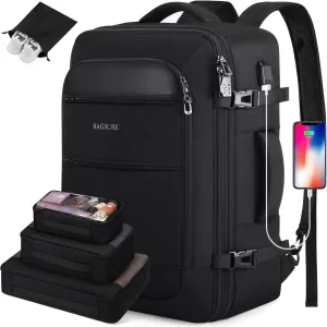 Bagsure Travel Backpack, 42L Carry on Luggage, Flight Approved Expandable Backpack, Laptop Backpack