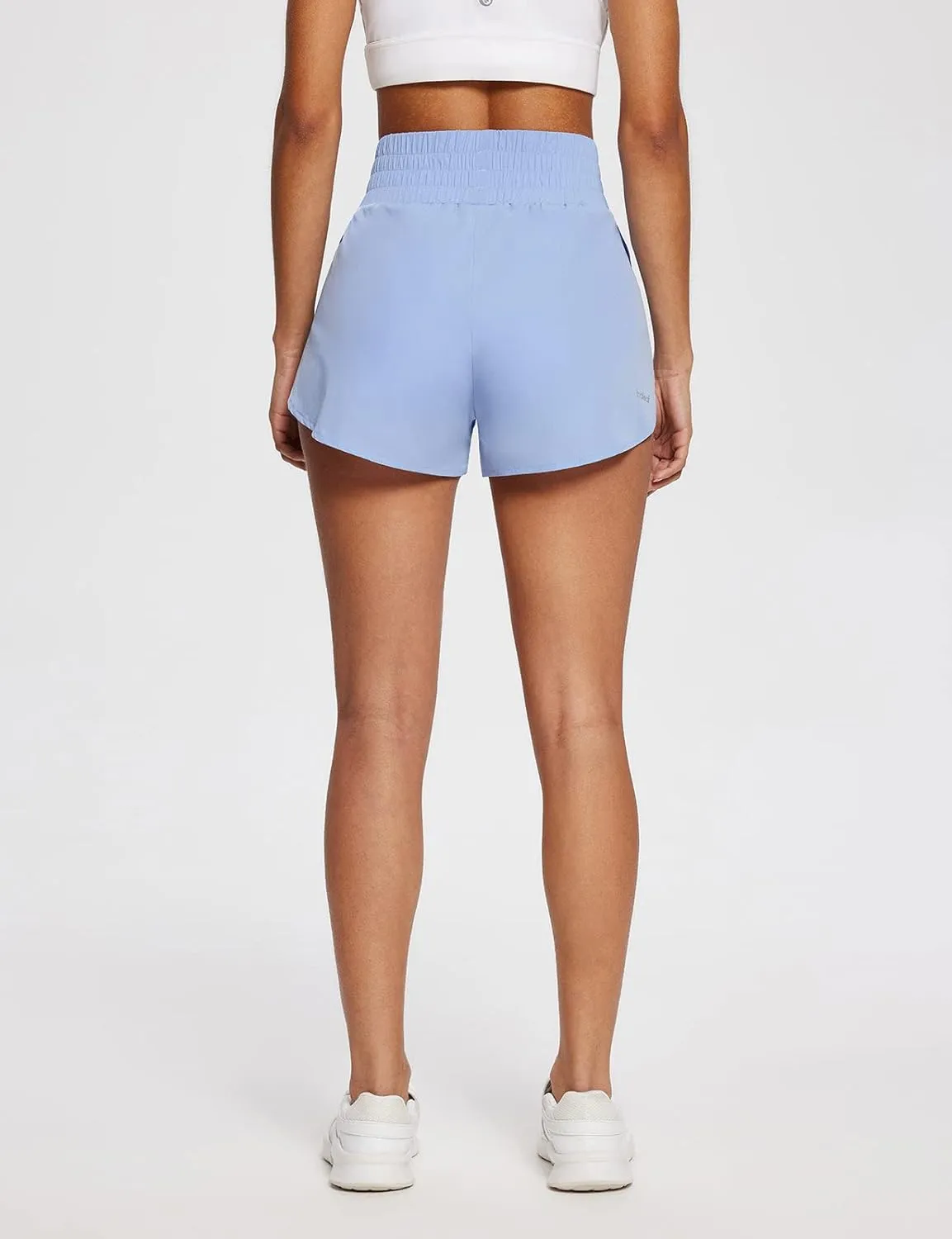 baleaf Women's 3" Workout Shorts High Waisted Athletic Running Shorts with Liner Sports Lightweight Quick Dry