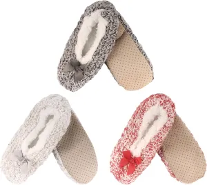 BambooMN Soft Warm Cozy Fuzzy Gradient Comfort Slipper Socks, Indoor Comfy House Slipprs, Different Sizes and Colors