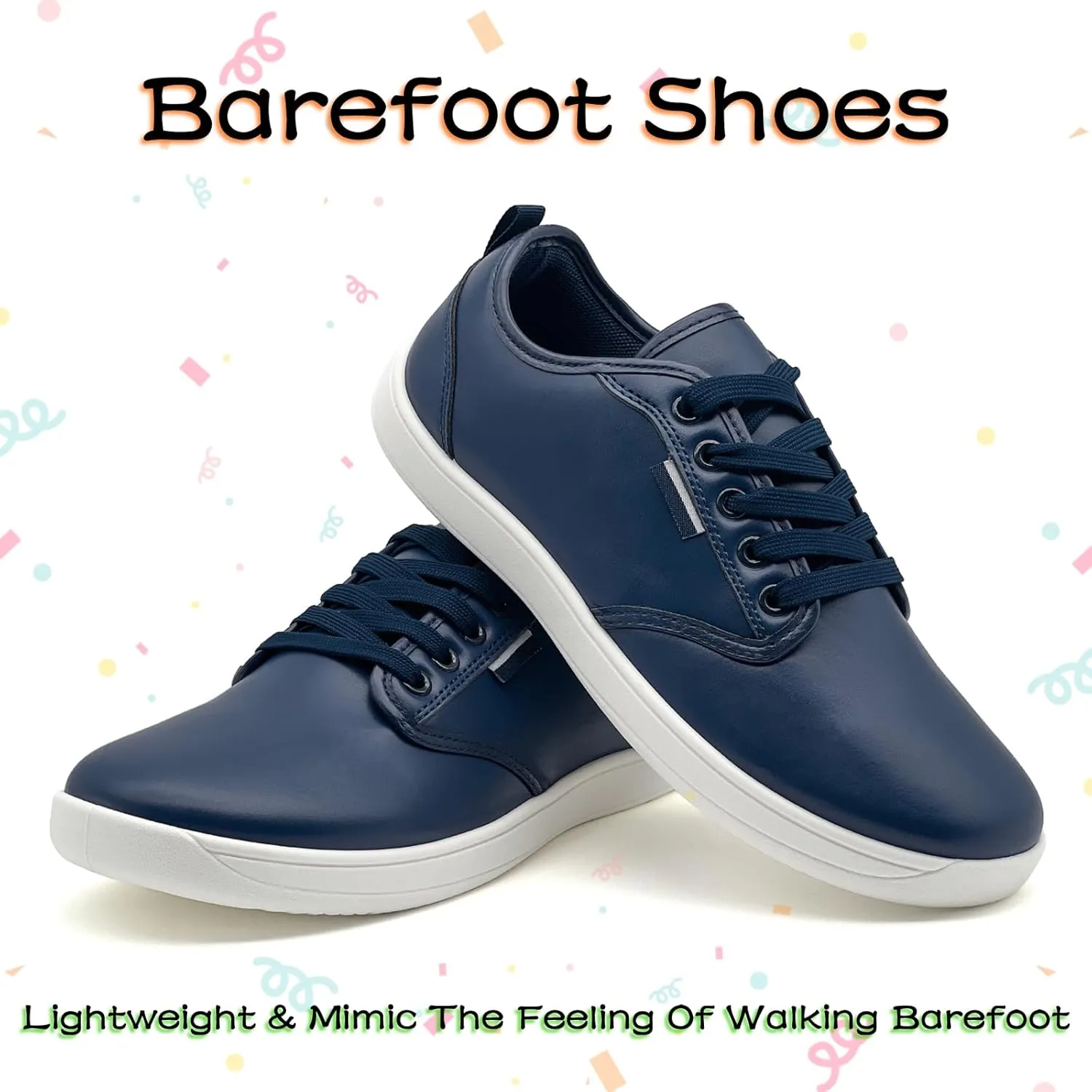 Barefoot Shoes Men Women Zero Drop Minimalist Soft Feel Wide Toe Box Non-Slip Comfortable Walking & Hiking Sneakers