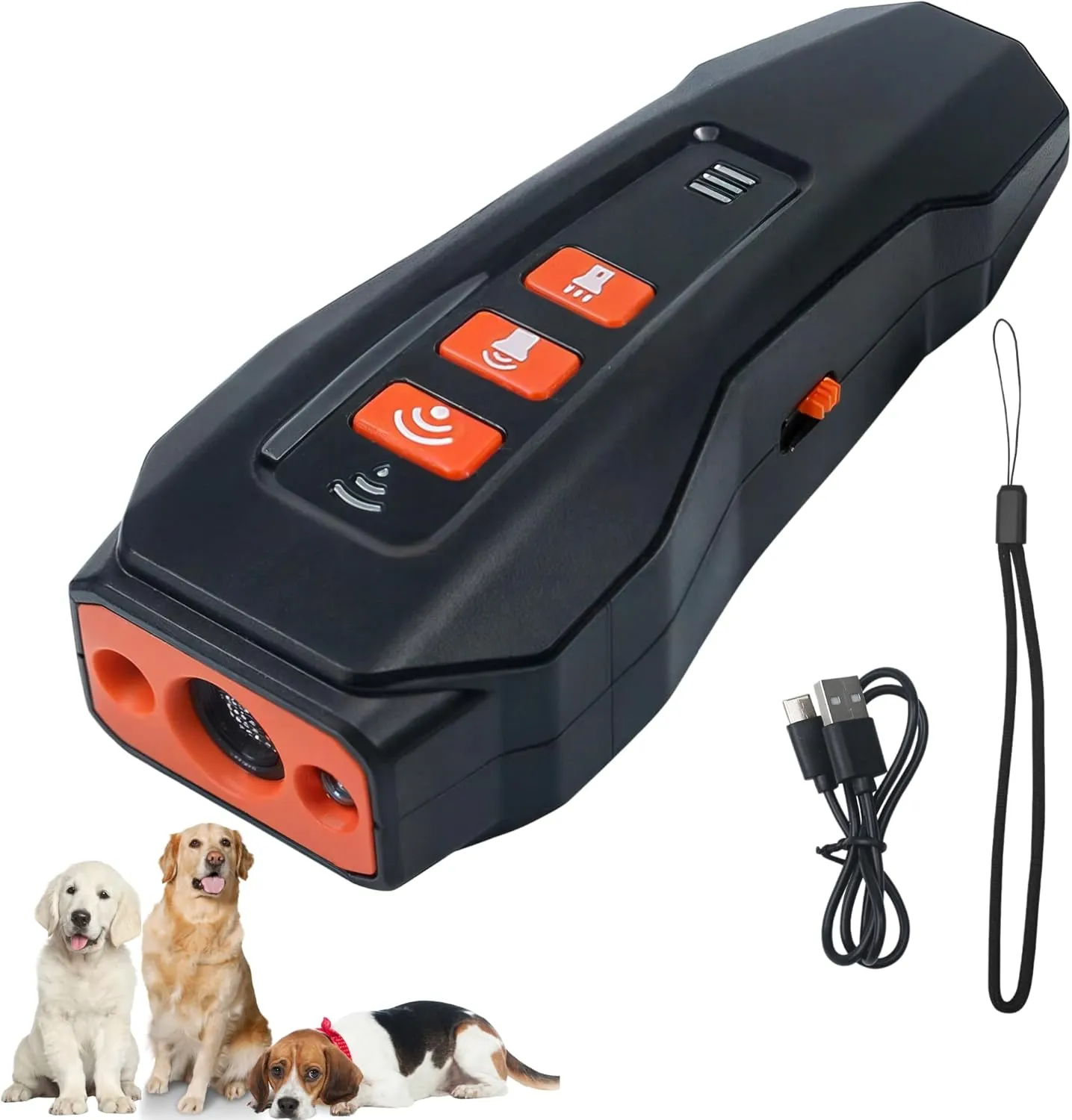 Barks No More Dog Training Device, Ultrasonic Barking Control Whistle Silencer Deterrent Stopper Repeller Aid Safe Pet Guard Anti Unwanted Whining Behavior Outdoor Indoor Silent Remote Clicker Trainer