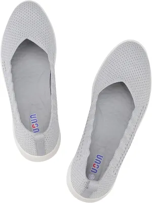 Bealin Womens Flats Round Toe Ballet Shoes Slip on Walking Shoes Comfort Dress Knit Low Wedge