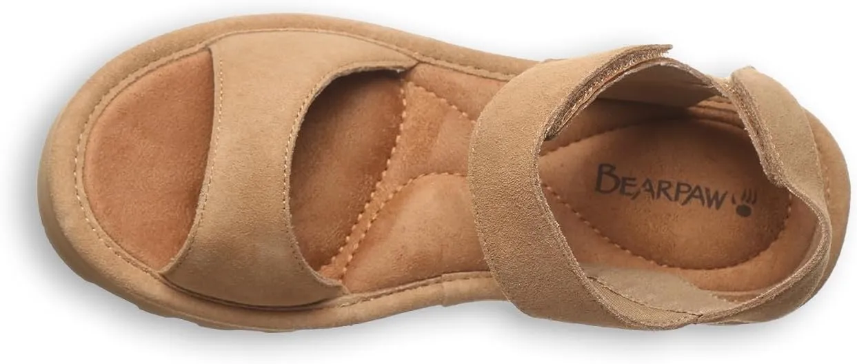 BEARPAW Women's Crest Sandal | Women's Sandal | Women's Shoe | Comfortable & Lightweight | Multiple Colors & Sizes